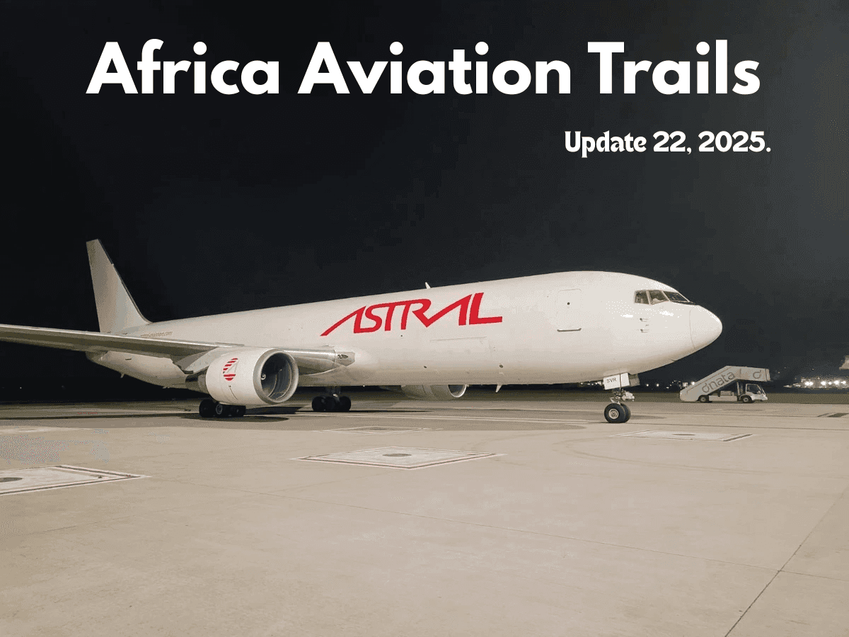 Africa Weekly Aviation Trails: Week 22, 2025.